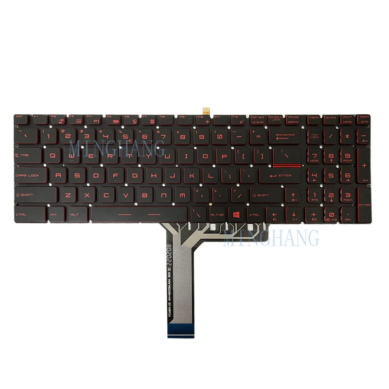 

M M For MSI GL65 9RC 9SFX 9SEX Bravo 17 A4DDR US Backlit Keyboard 9Z.NCXBN.11D top