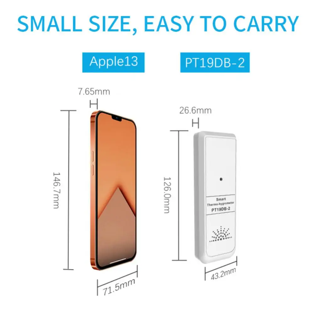 Tuya Smart Outdoor Mini Temperatur Feuchtigkeit sensor-20 ℃-70 ℃ Erfassungs bereich mobile App Fern überwachung Support Gateway