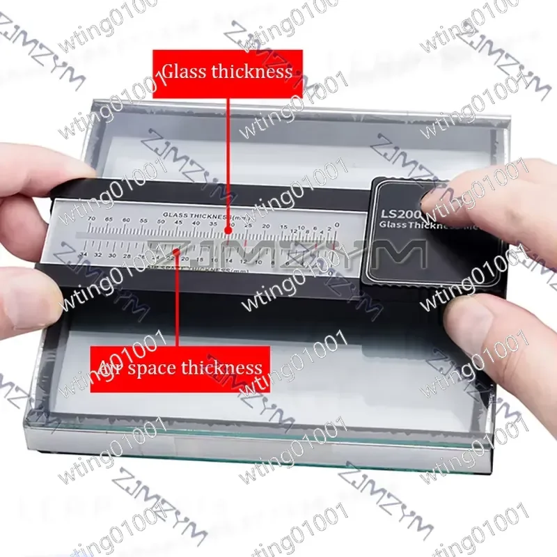 LS200 Laser Glass Thickness Gauge Meter for Double Triple Glaze Insulated Glass Measurement Device