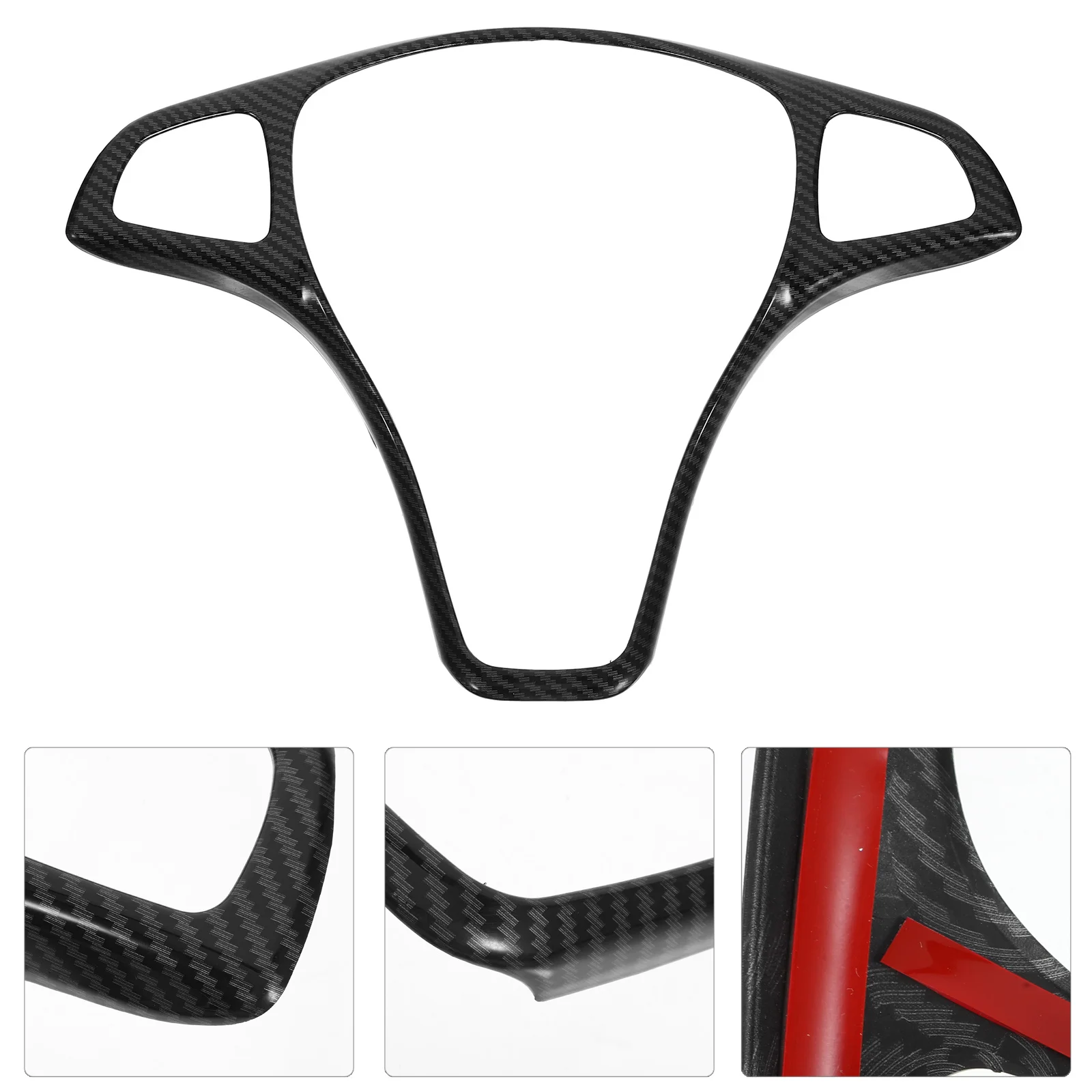 Elegante volante do carro guarnição quadro decoração fácil instalar confiável desempenho de longa duração acessório decoração do volante do carro