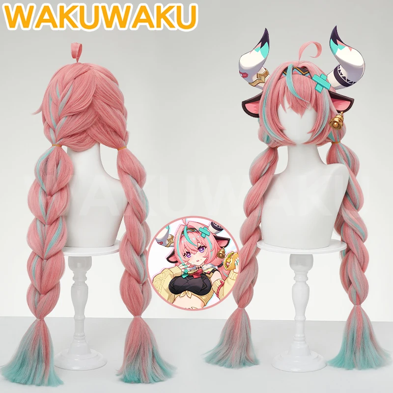 

Парик Varesa Game Genshin Impact WakuWaku женский розовый длинные волосы термостойкий парик Varesa косплей