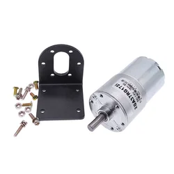 DC Motor GA37RG With Motor Holder High Torque Electric Gear Motor 12V 24V Mounting Bracket