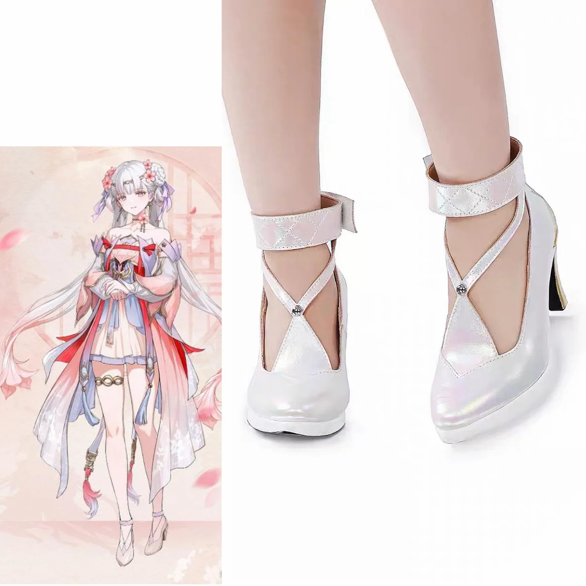 

Wuthering Waves Jinhsi Peach Blossom Косплей Костюм Обувь Jinzhou Magistrate Jue Хэллоуин Вечеринка для женщин