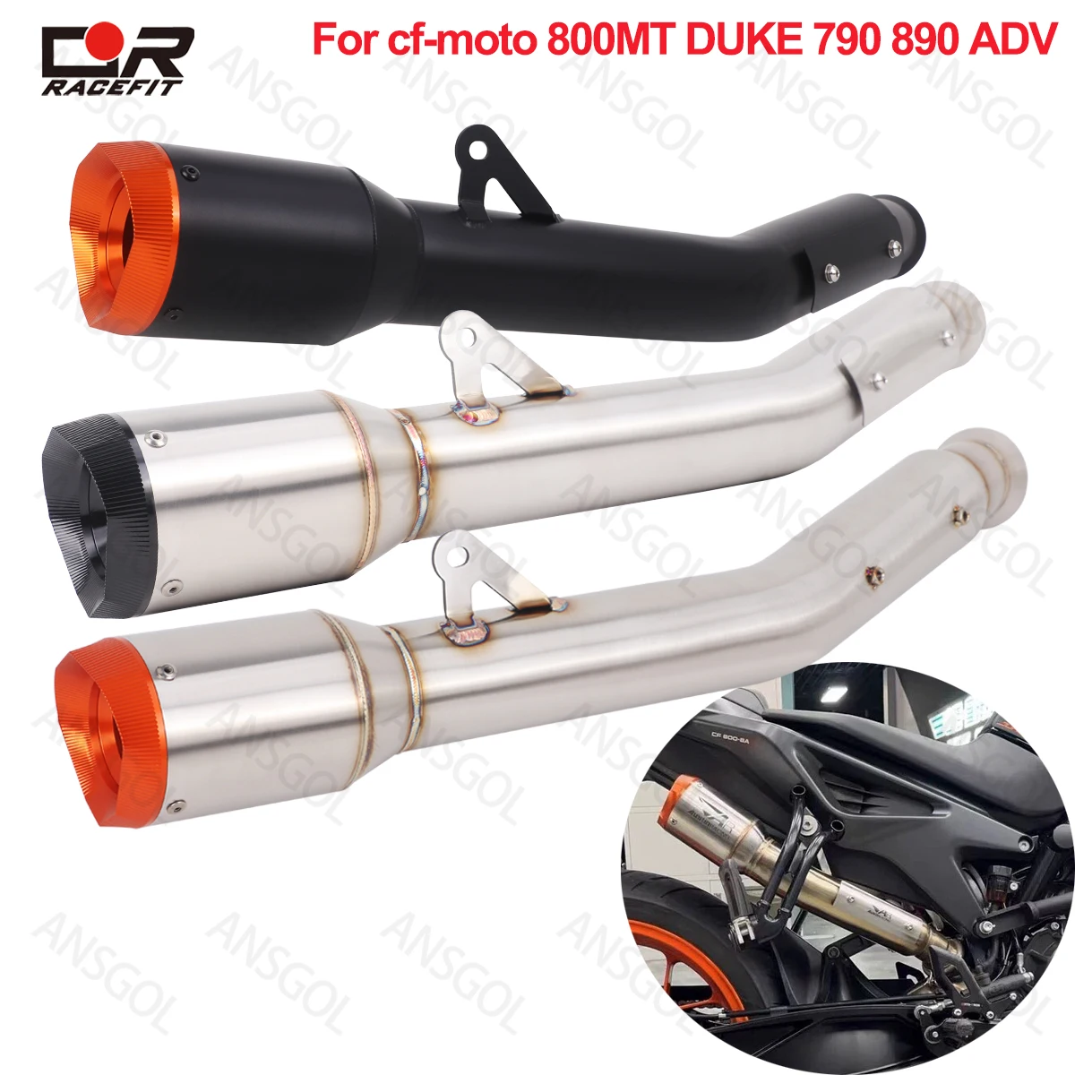 

Накладка на глушитель выхлопной системы для KTM Duke 790 890 ADV 800 MT, средняя труба глушителя, модифицированная громкая, без DB Killer