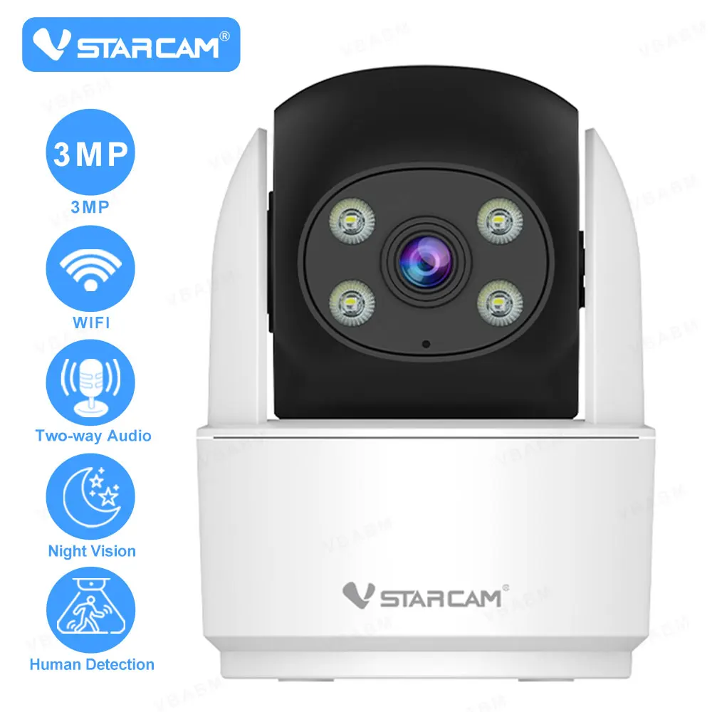 Vstarcam 3MP WiFi Camera Baby Monitor Security Indoor Home Camera Human Detection Surveillance Full color Night Vision IP Cam