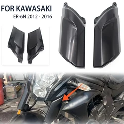 Absプラスチックバイクマッドガード,フロントフェンダー,フォーク,衝撃保護,ボディプロテクター,カワサキER6n,2012, 2013, 2014, 2015