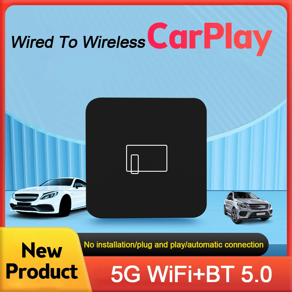 

5G Bluetooth Carplay Wireless for Nissan Camry Mercedes Toyota Mazda Citroen Audi Land Rover Buick Volkswage Ford Opel