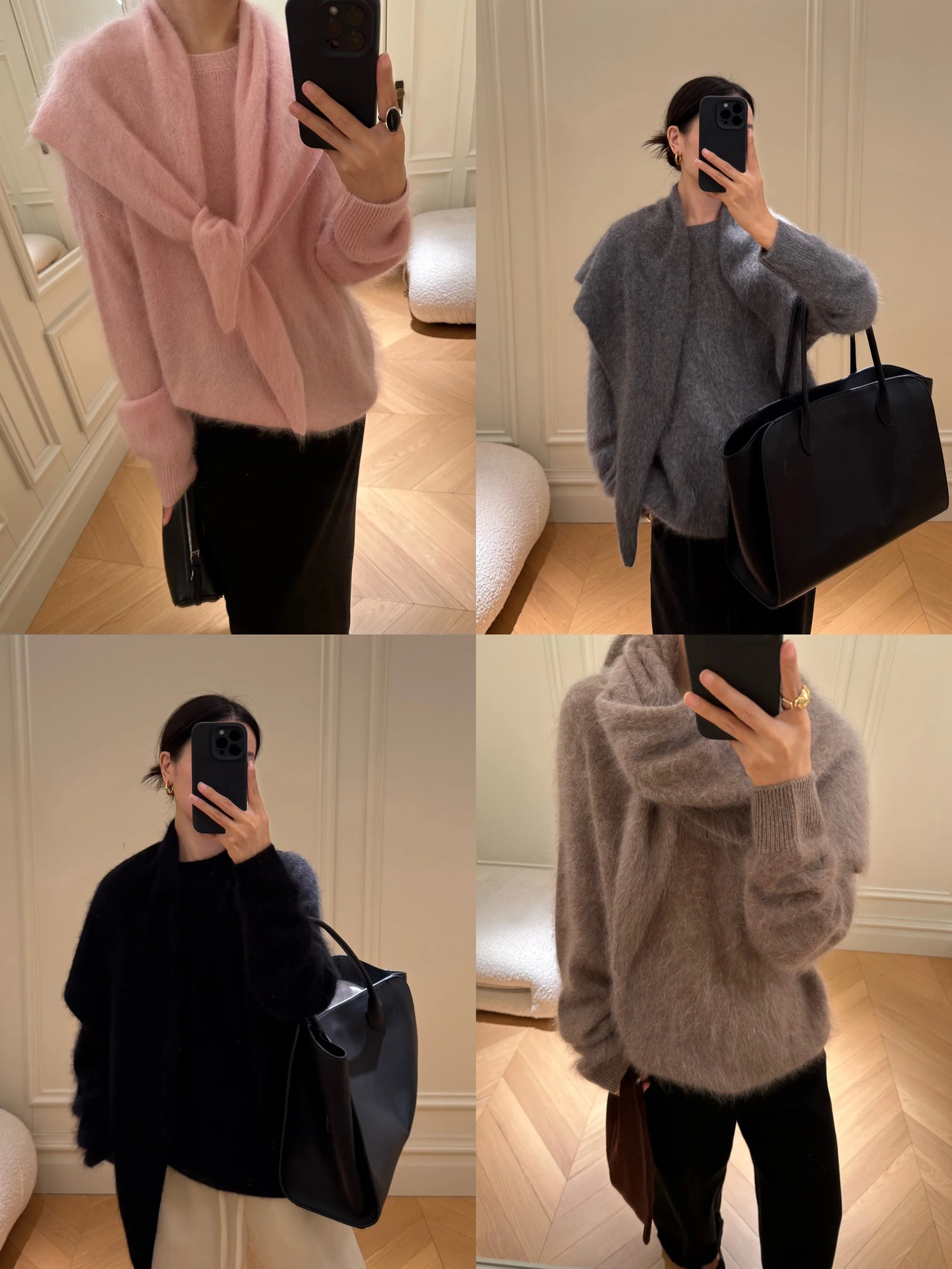 

Dalioofficial Soft Woolen round Ne Two-Piece Set Long Sve Sweater with awl Lightweight Comfortable Knitwear for Women