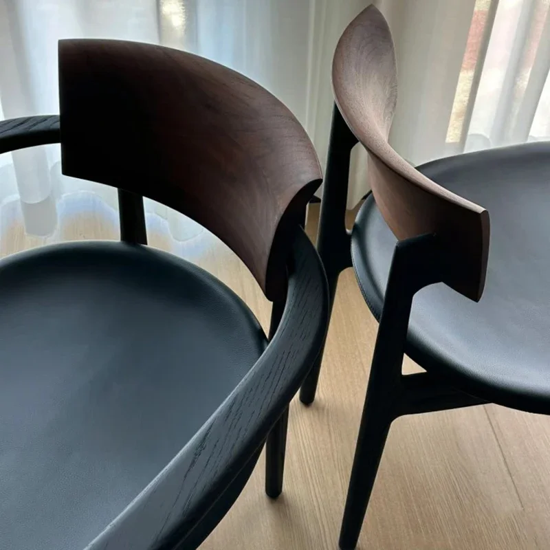 Estilo italiano designer de madeira maciça cadeiras jantar retro restaurante simplicidade cadeiras jantar varanda móveis para casa cadeira hbdc