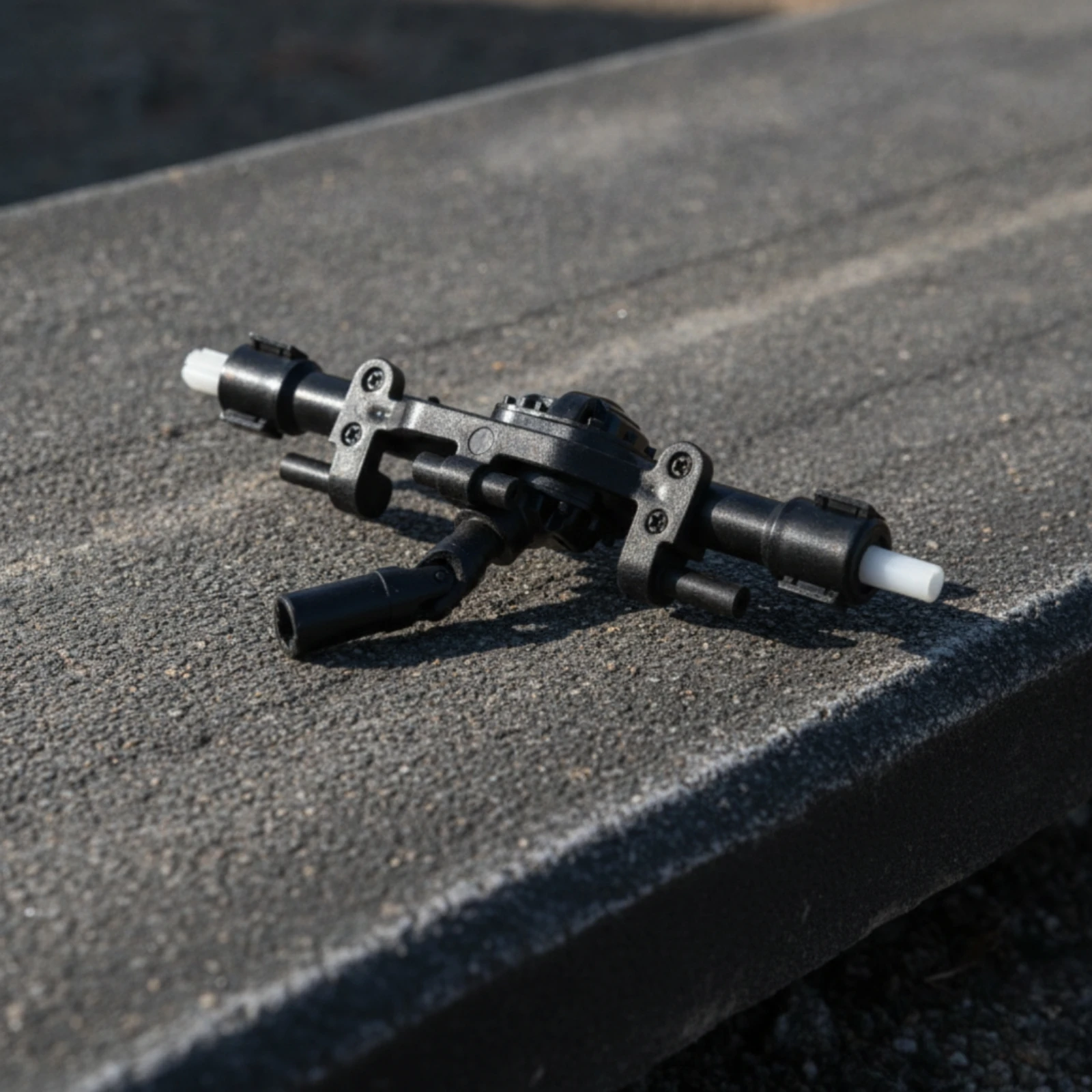 RC Crawler Rear Axle with Mounting Brackets Sturdy 1:12 Scale off-Road Vehicle Rear Axle Assembly Easy to Install High Quality