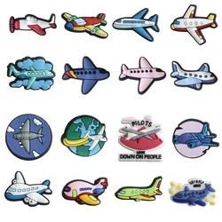 Airplane Shoe Charms for Crocs Accessories Charms Clogs Bubble Slides Shoe DIY Decoration Party Gifts
