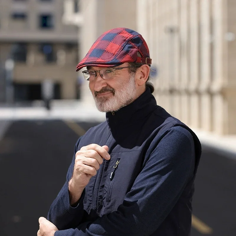 Men's and Women's Artist Caps, Vintage Baseball Caps, Ethnic-Style Distressed “Forward” Caps, Artistic Berets