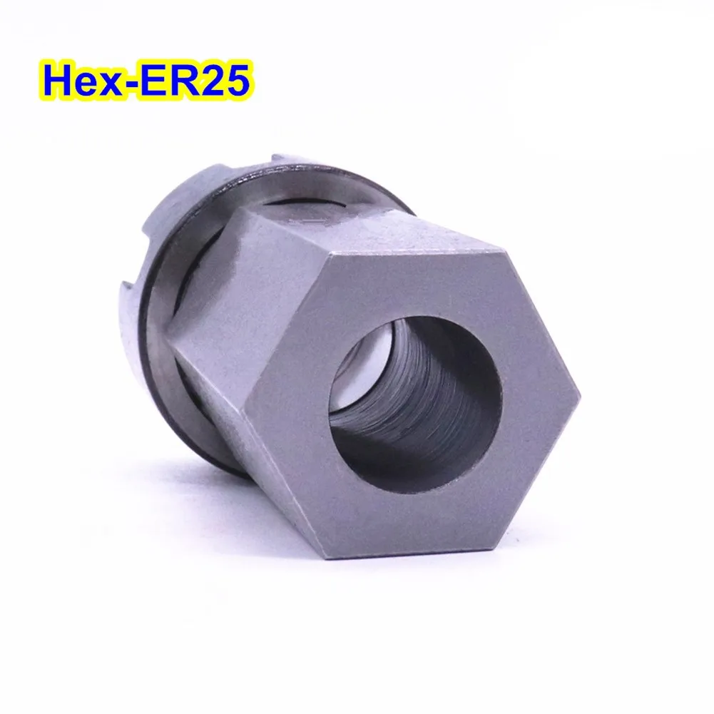 

Hard Steel ER Spring Chuck Seat with ER25 ER32 ER40 Sizes for CNC Lathe Cross Hole Drilling and Hex Shape Machining Applications