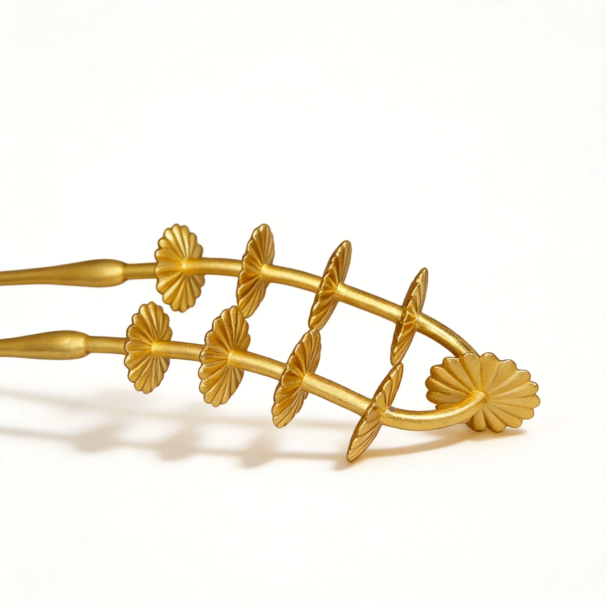 Chinese Style Auspicious Song Dynasty Hanfu Hairpin Gold Plated Color Retaining Chrysanthemum Bamboo Joint Retro Hair Accessory