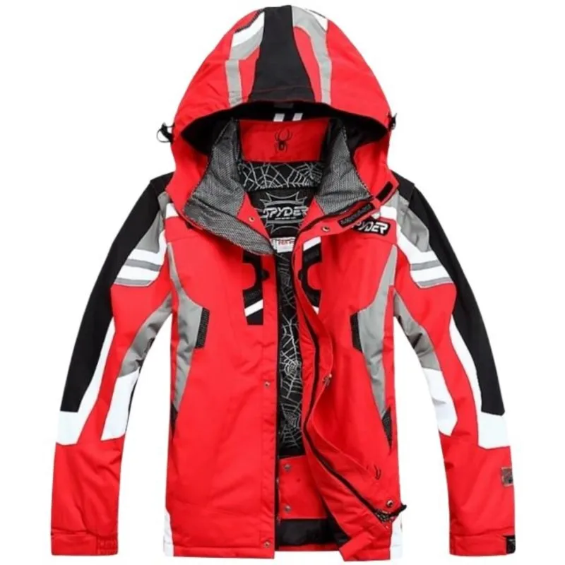 Men Winter Hooded Warm Parkas Waterproof Snow Jacket for Hiking Camping Skiing Super Warm Top Outdoor Snowboarding Jacket