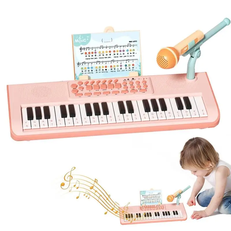 

Keyboard Piano For Kids Electronic Keyboards Toy With 37 Keys And Microphone Musical Learning Educational Toy For Beginners Kids