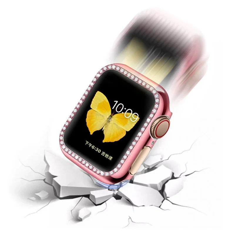 Защитный чехол с алмазным покрытием для Apple Watch Ultra 2 Case S10 46 мм 42 мм 45 мм 40 мм 41 мм 44 мм Чехол для ПК для iWatch Series 9 8 7