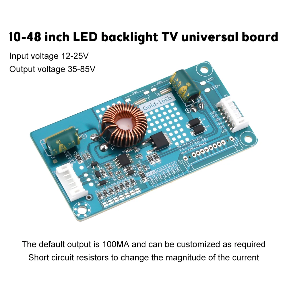 LED LCD TV Backlight Driver Module Boost Inverter Board Constant Current Converter Voltage Adapter Output 15~88V / 35V~85V