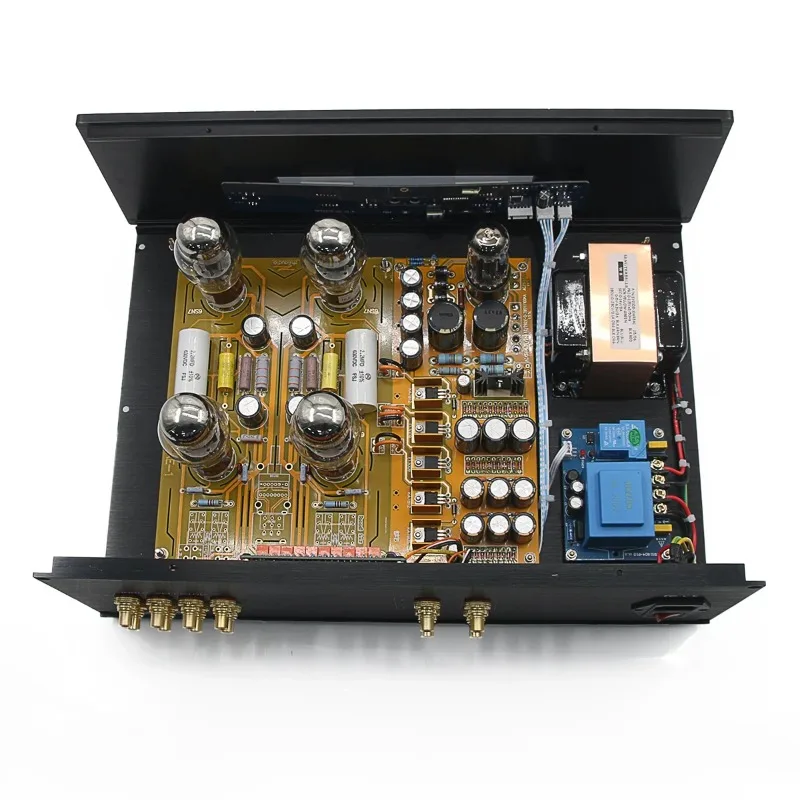 HiFi Cary AE1 Stereo 6SN7 +5Y3 Tube Preamplifier Remote Relay 1024 Steps Amp Home Audio Preamp