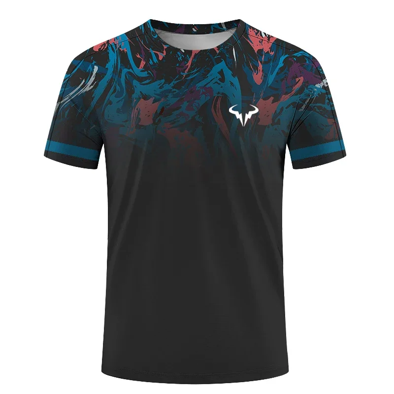 

Men's and Women's Universal Running Fitness Outdoor Extreme Sports T-shirt Round Neck Fashion Short-sleeved Quick-drying Top 6XL