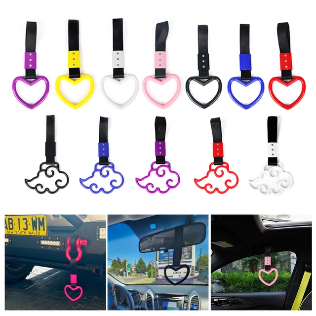 JDM Train Bus Handle Hand Strap 1szt Tsurikawa Ring Heart Styling Drift Charm Strap Drift Auto Accessories Car Strap