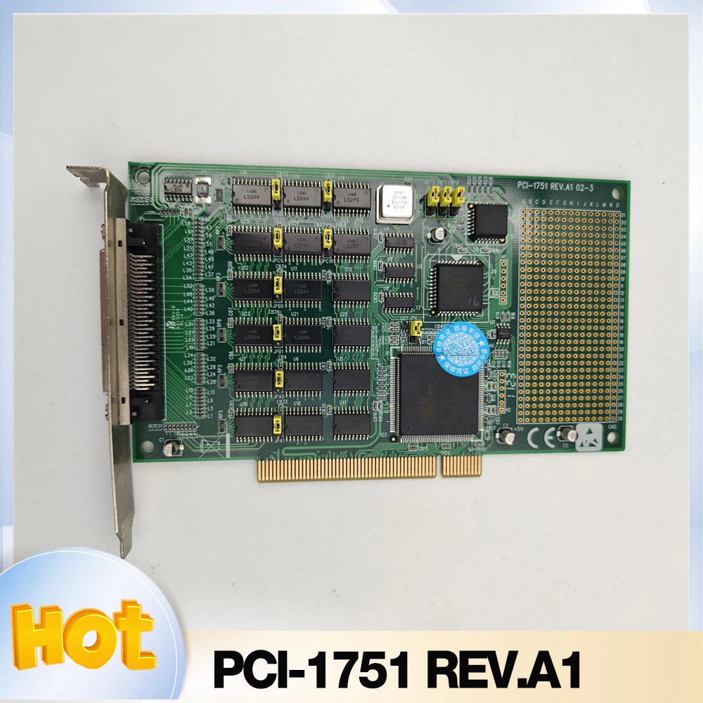 For Advantech 48-Channel Universal Digital I/O Counting Card PCI-1751 REV.A1