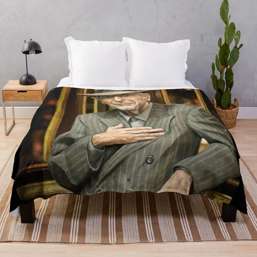 

Leonard Cohen Throw Blanket Fashion Sofas Hairys wednesday Decoratives Blankets