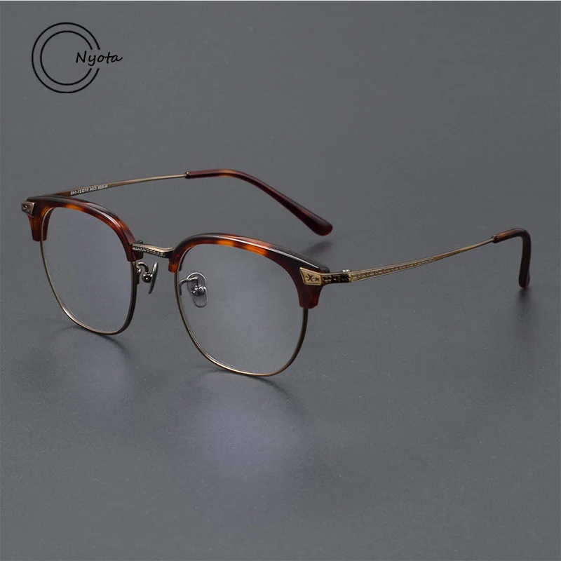 

New Titanium Acetate N-028 Glasses Frames Men Tortoise Optical Eyewear Reading Glasses Woman Quality Personalized Eye Glasses