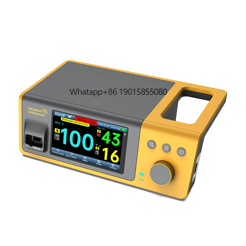 

Veterinary Portable Pulse Oximeter SPO2 Saturation NIBP TEMP Handheld VET Monitor for Cats Dogs Horse Pets