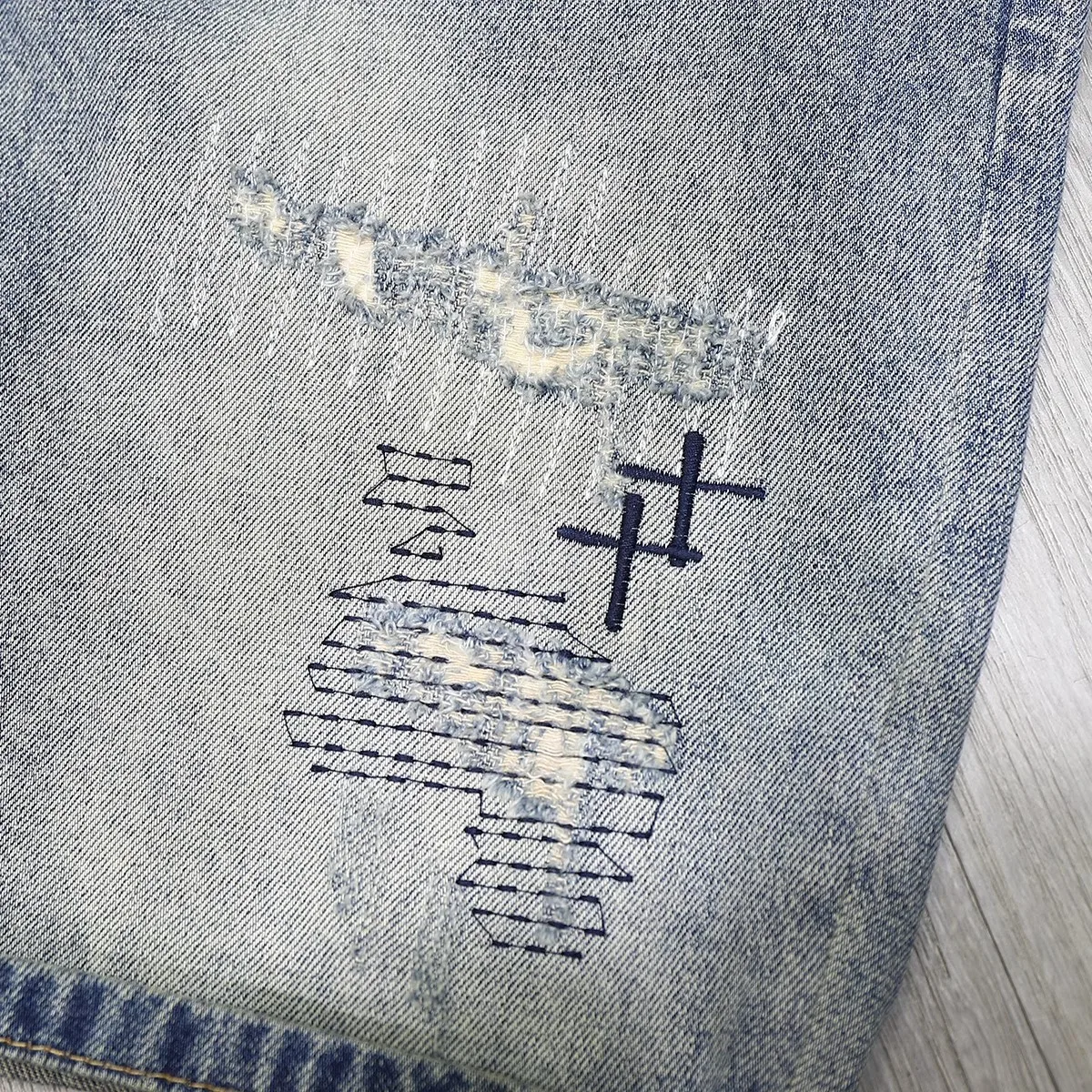 Streetwear Fashion Men Jeans Retro Blue Summer Vintage Short Ripped Jeans Hombre Embroidery Designer Hip Hop Denim Shorts Men