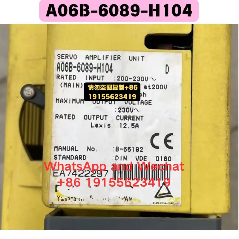 Used OEM disassembled parts A06B-6089-H104 Driver Functional test OK Quick delivery