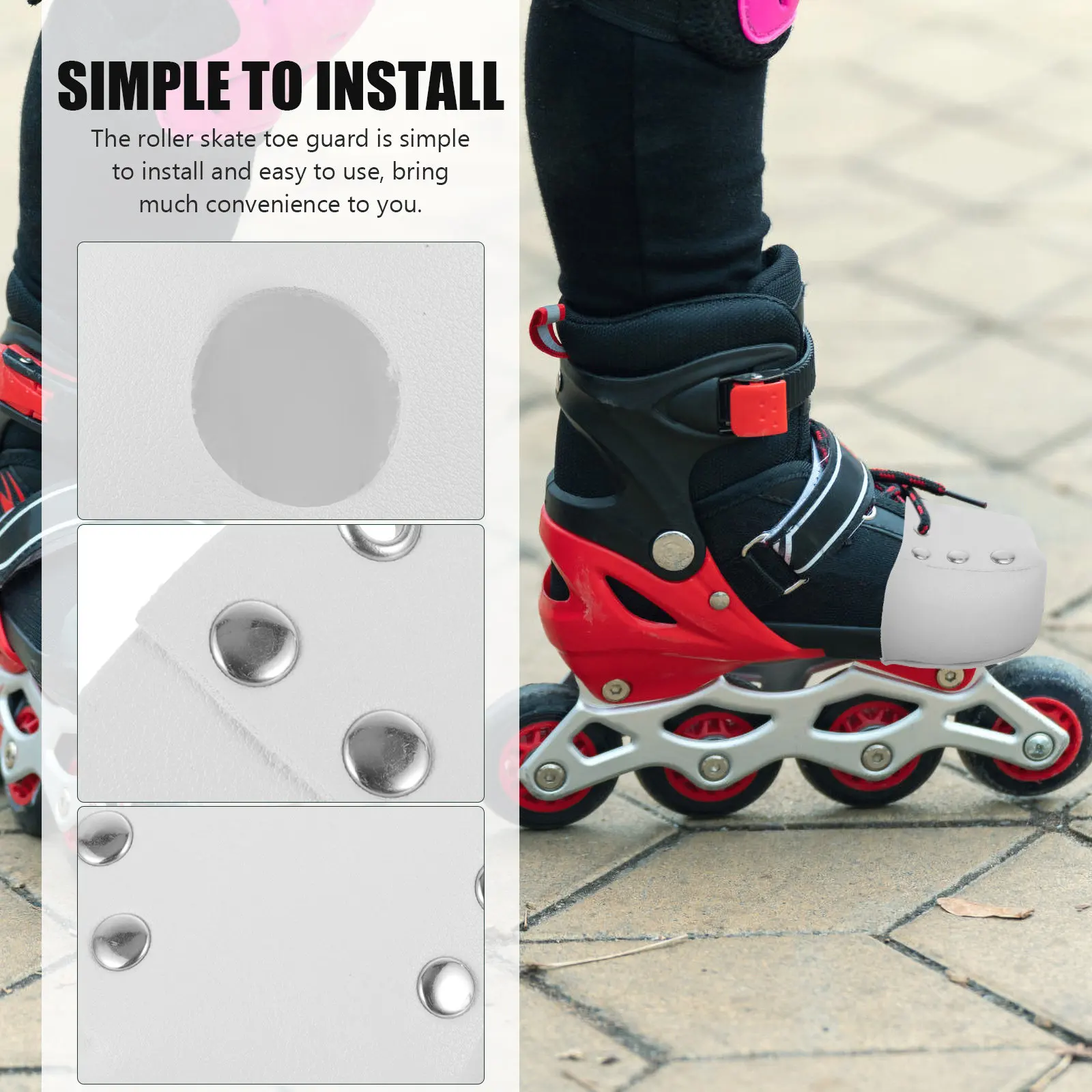 

Toe Guard for Roller Skates Single Inline Skate Accessory Protective Cover Easy to Clean Reusable Skating Safety Gear