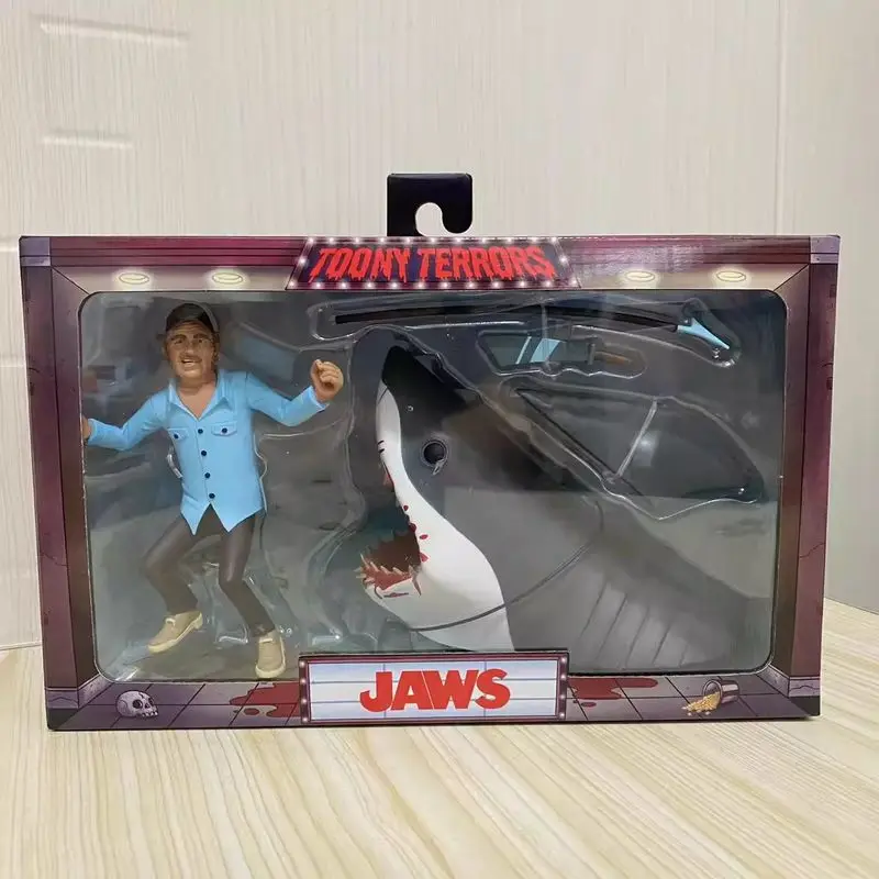 

Genuine Neca 03346 Cartoon Horror Movie Great White Shark Duo 6-inch Action Figure Collection Model Toy Gift