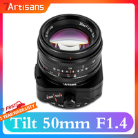 7artisans Tilt 50mm F1.4 APS-C Mirrorless Camera Lens for Humanities Photography with Sony E-mount A7RIII FX30 A6400 A6000