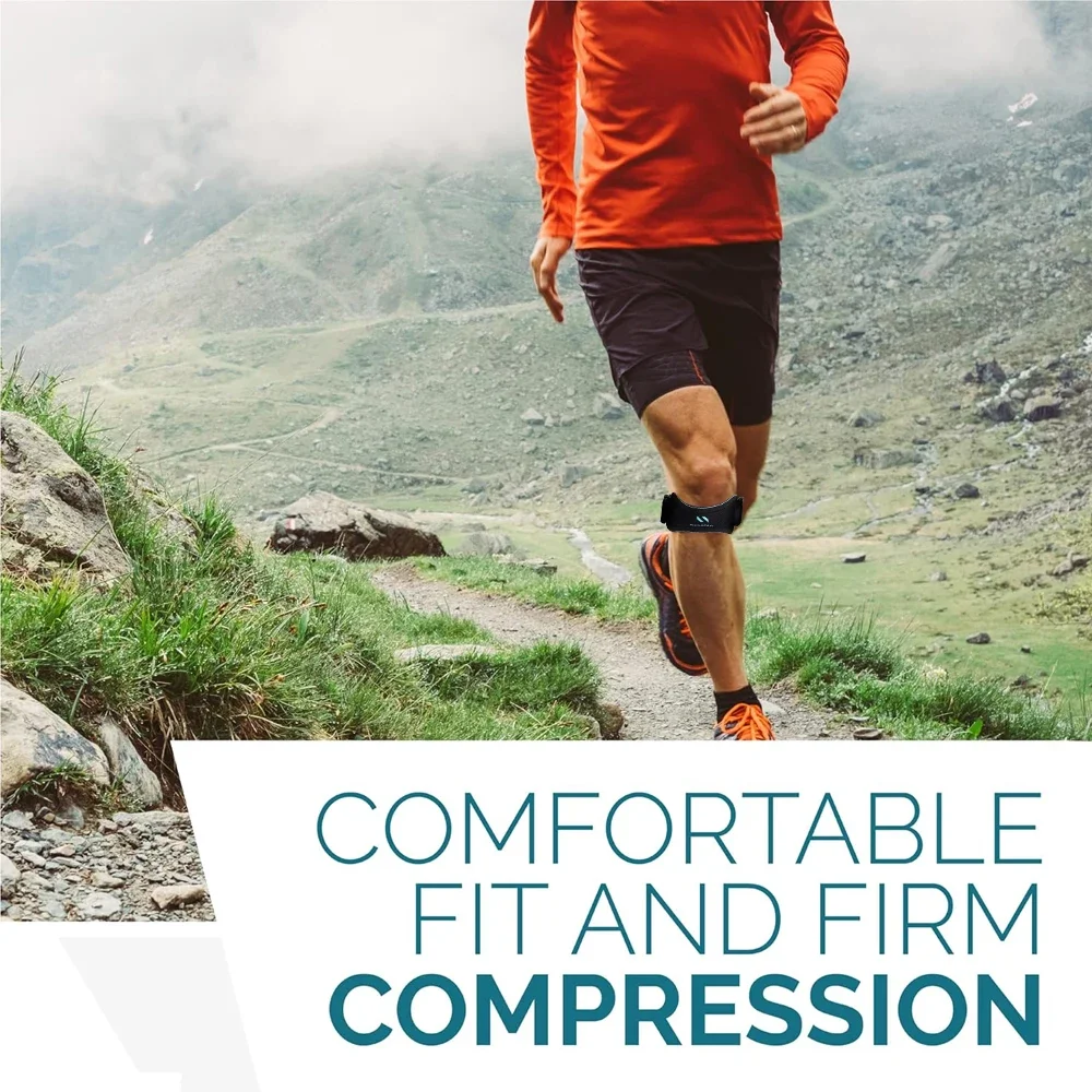 1PCS Patella Knee Brace - Knee Support,Running,Hiking,Basketball,Jumpers Knee - Adjustable Strap Patellar Tendon Stabilizer