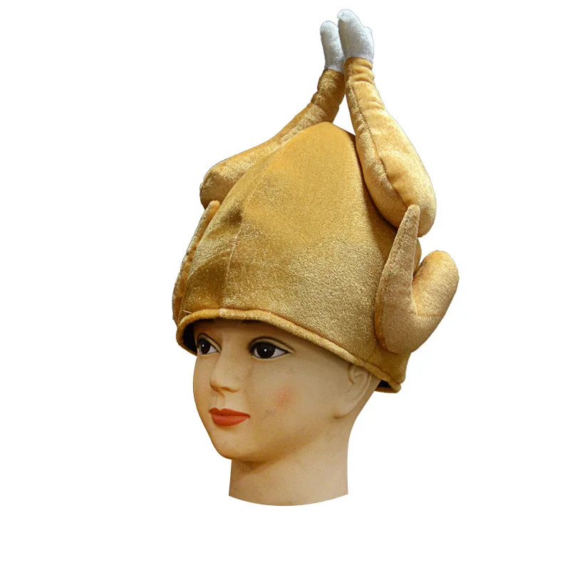 Halloween Funny Adults Hats Chicken Leg Cap Thanksgiving Turkey Hat Festival Party Decoration Funny cosplay Caps