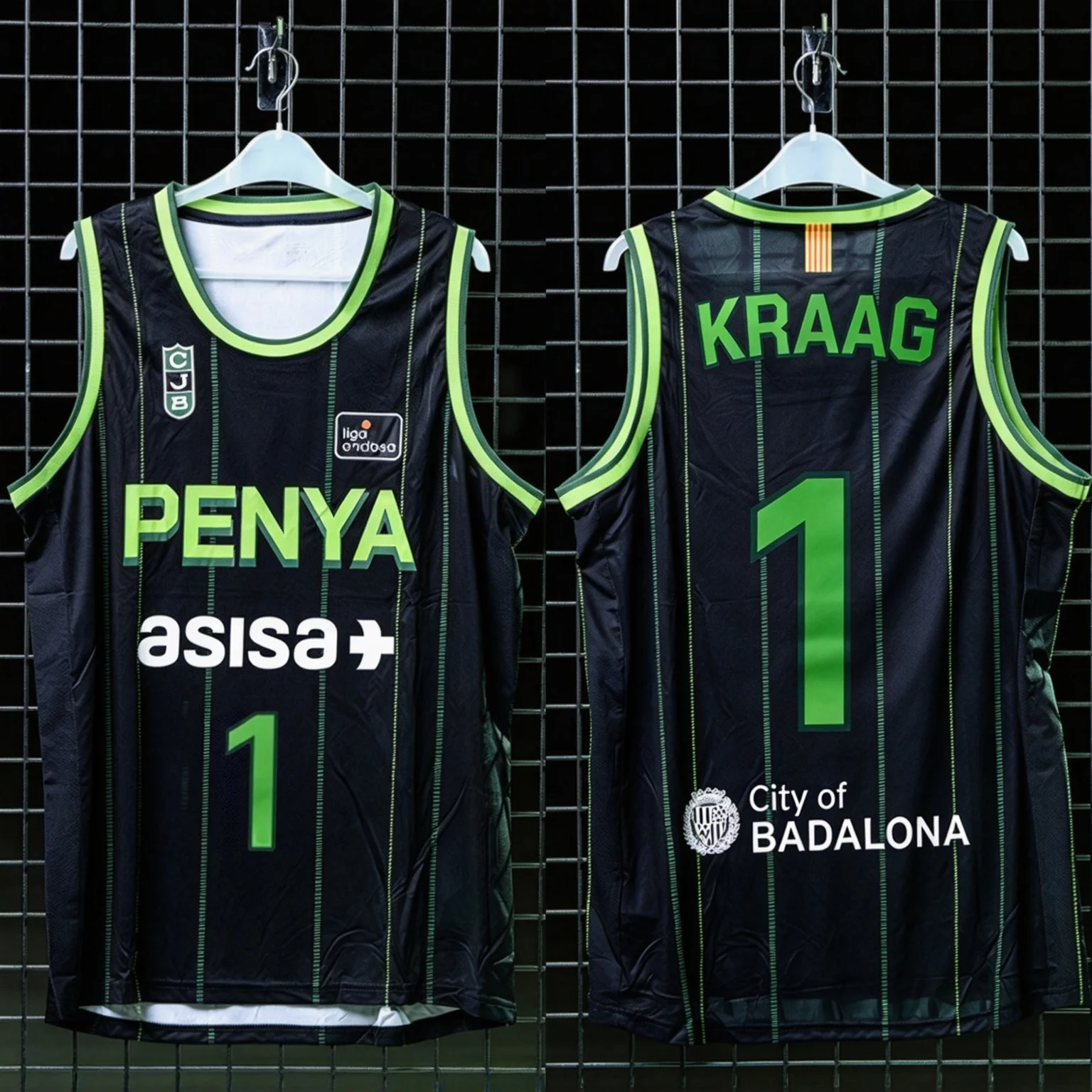 26/27 Joventut Badalona Rubio # 9 Laprovittola # 10 Basketball-Trikot Weste Spanien Basketball-Trikot Kinder Sport Schnelltrocknendes Tanktop – Detail 4