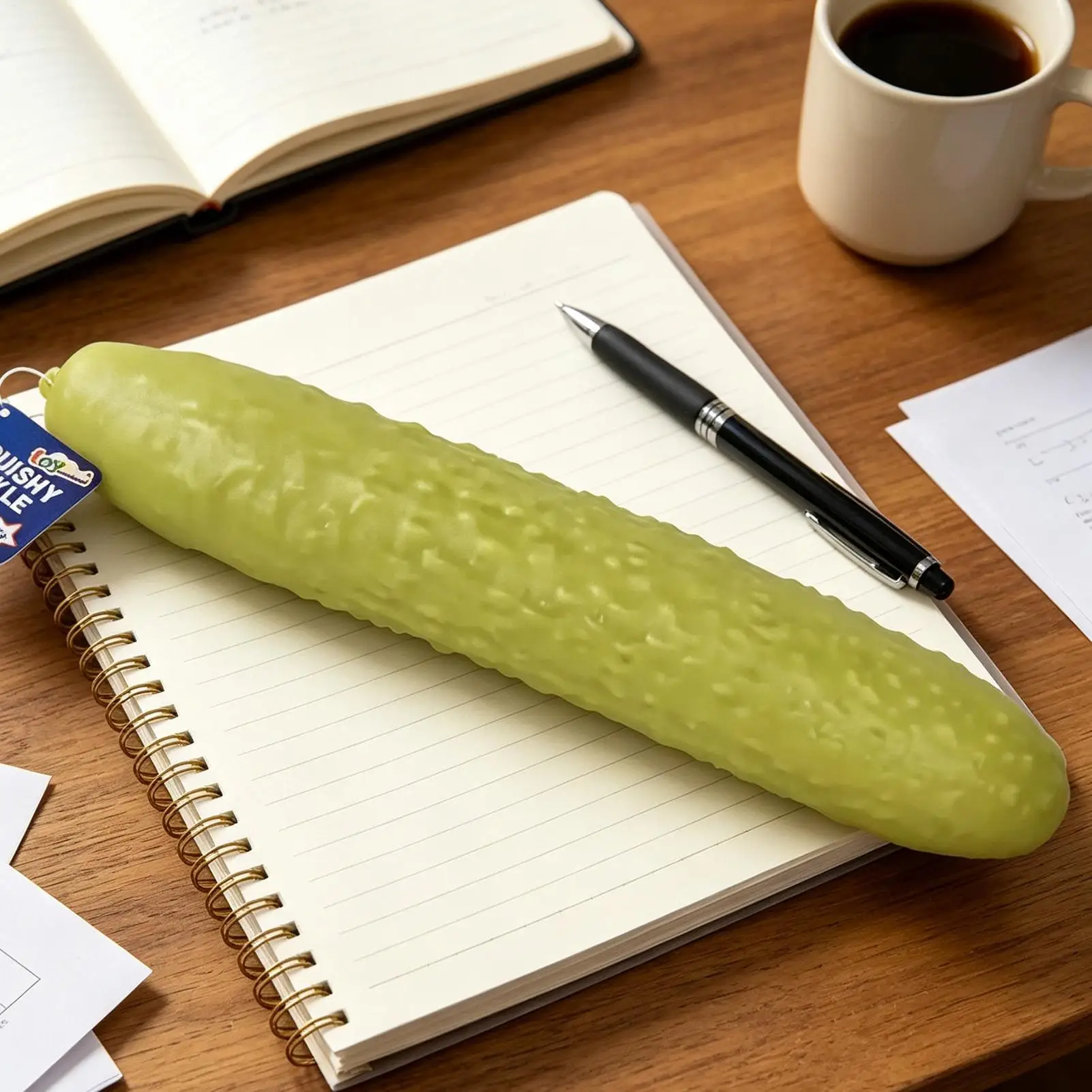 Cucumber Shaped Squeezed Toy Creatively Gift For Kid Adult Sensory Playful Toy Realistic Interesting Decompression Toy