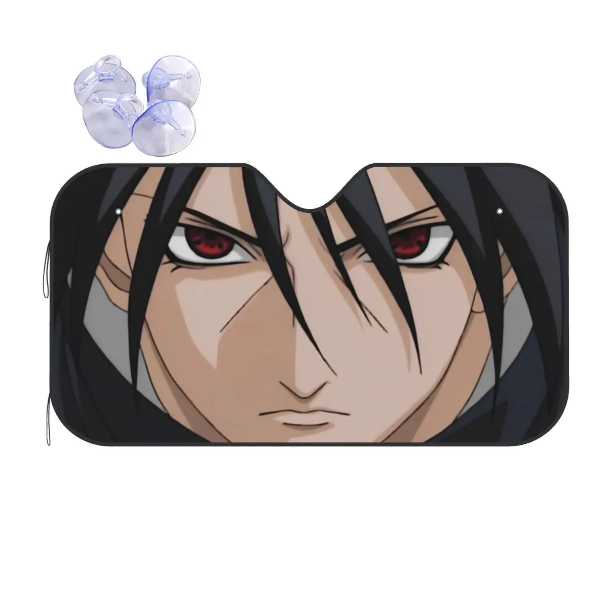 Naruto Itachi Uchiha Windshield Sunshade Cute Cover Front Block Window 70x130cm Sunshade Visor UV Protector