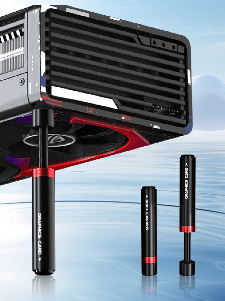 بطاقة الرسومات GPU دعم قوس مع المغناطيس GPU تبلد قوس قابل للتعديل تلسكوبي الروتاري المسمار رفع بطاقة الفيديو تبلد حامل