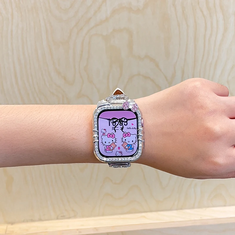 Cute Kitty CAT Case for Huawei watch Fit 4 Diamond Bling Anti-Fall Protector smartwatch Accessories for huawei watch fit 4 pro view 6