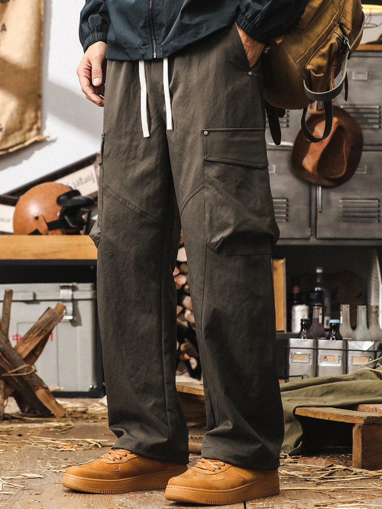 

American Retro Workwear Pants Men's Loose Trendy Knife Straight Casual Long Trousers Autumn New Sle Youth Faion Brand