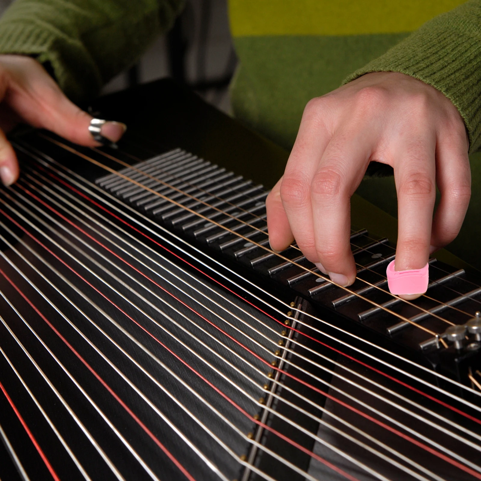 

8 Pcs Finger Cot Silicone Nail Cover Men and Women Sleeves Covers Silica Gel Guzheng Guard