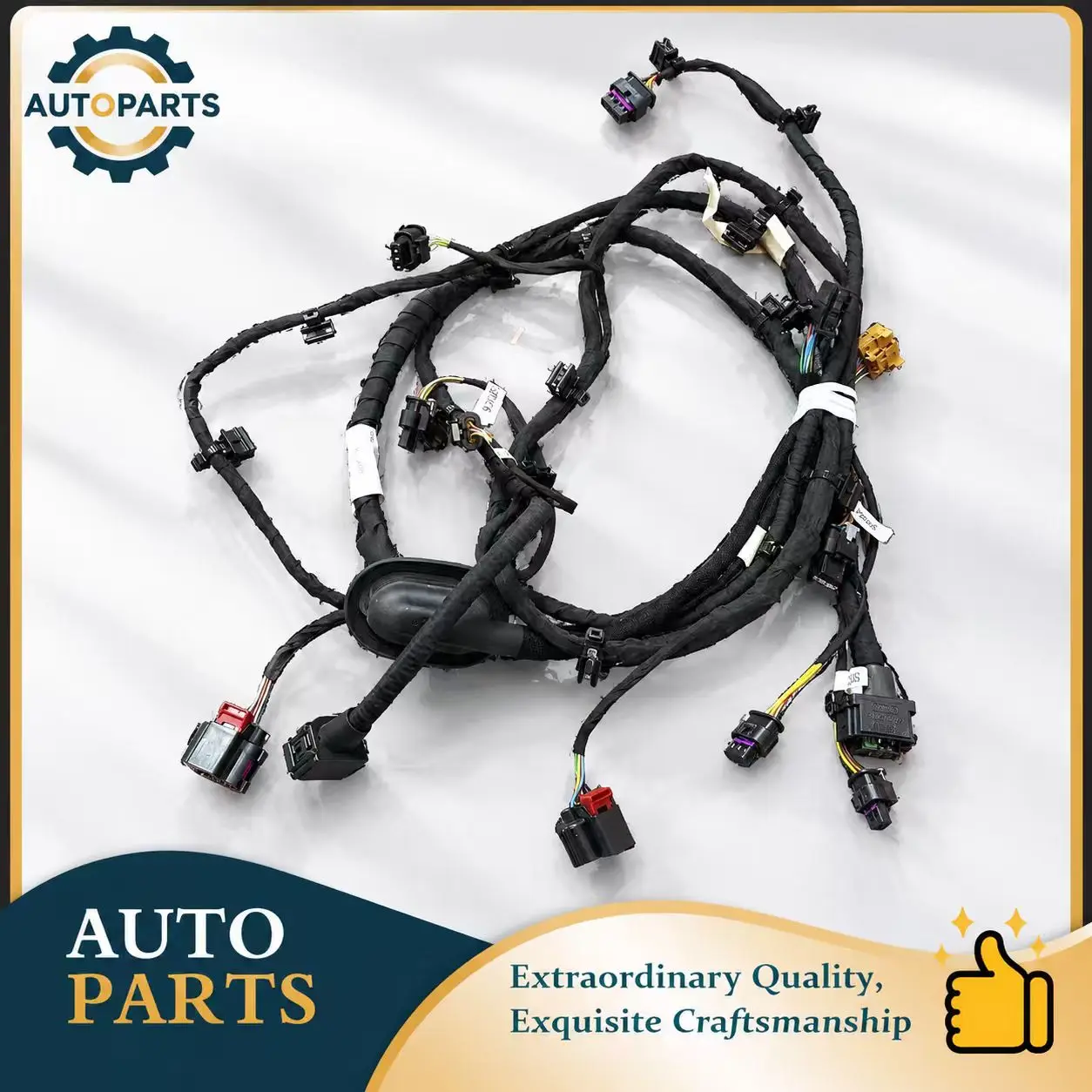 80A 971 104 K 80A971104K Rear Bumper PDC Parking Sensor Wiring Loom Harness Fit Audi Q5 Replacement Parts
