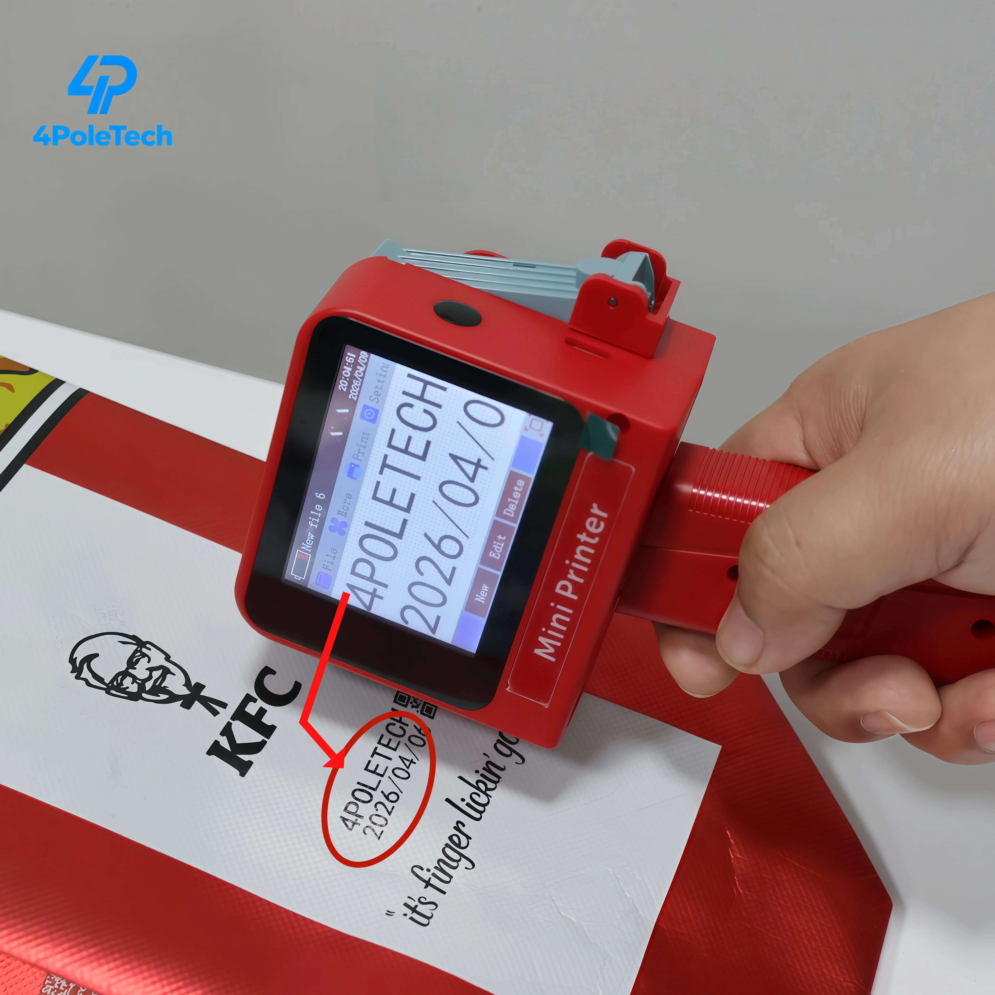 

Mini Batch Code Portable Handheld Inkjet Printing Machine For Fast Dry Batch Coder Egg Date Expiry Number Date TIJ