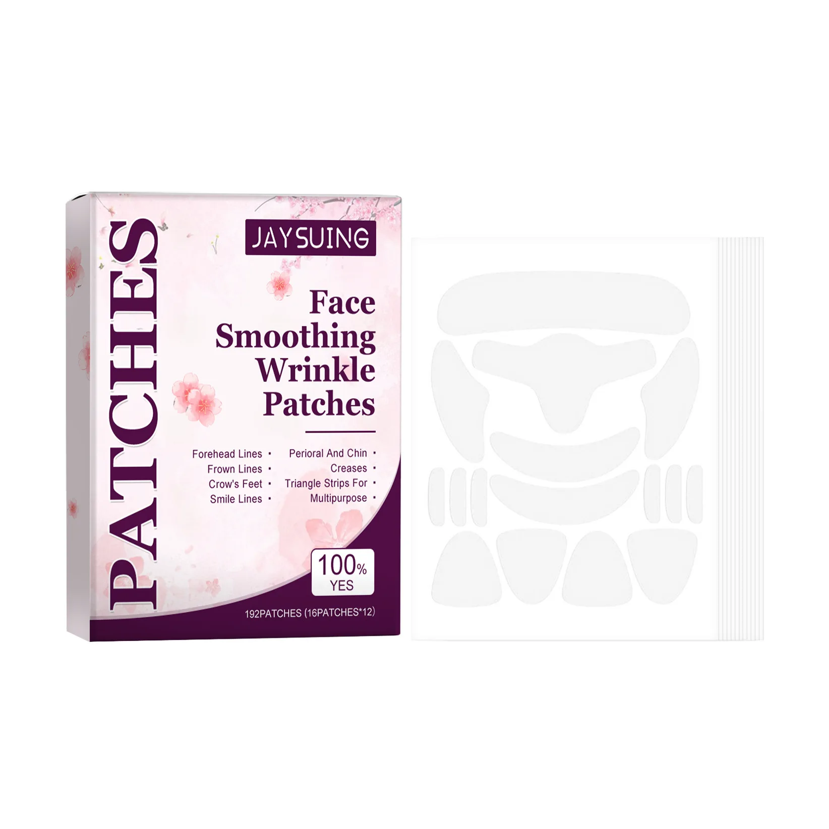 Parche antiarrugas para la piel, estiramiento suave, eliminación de arrugas en la frente y los ojos, estiramiento de la piel, hidratación firme, nutre los parches faciales