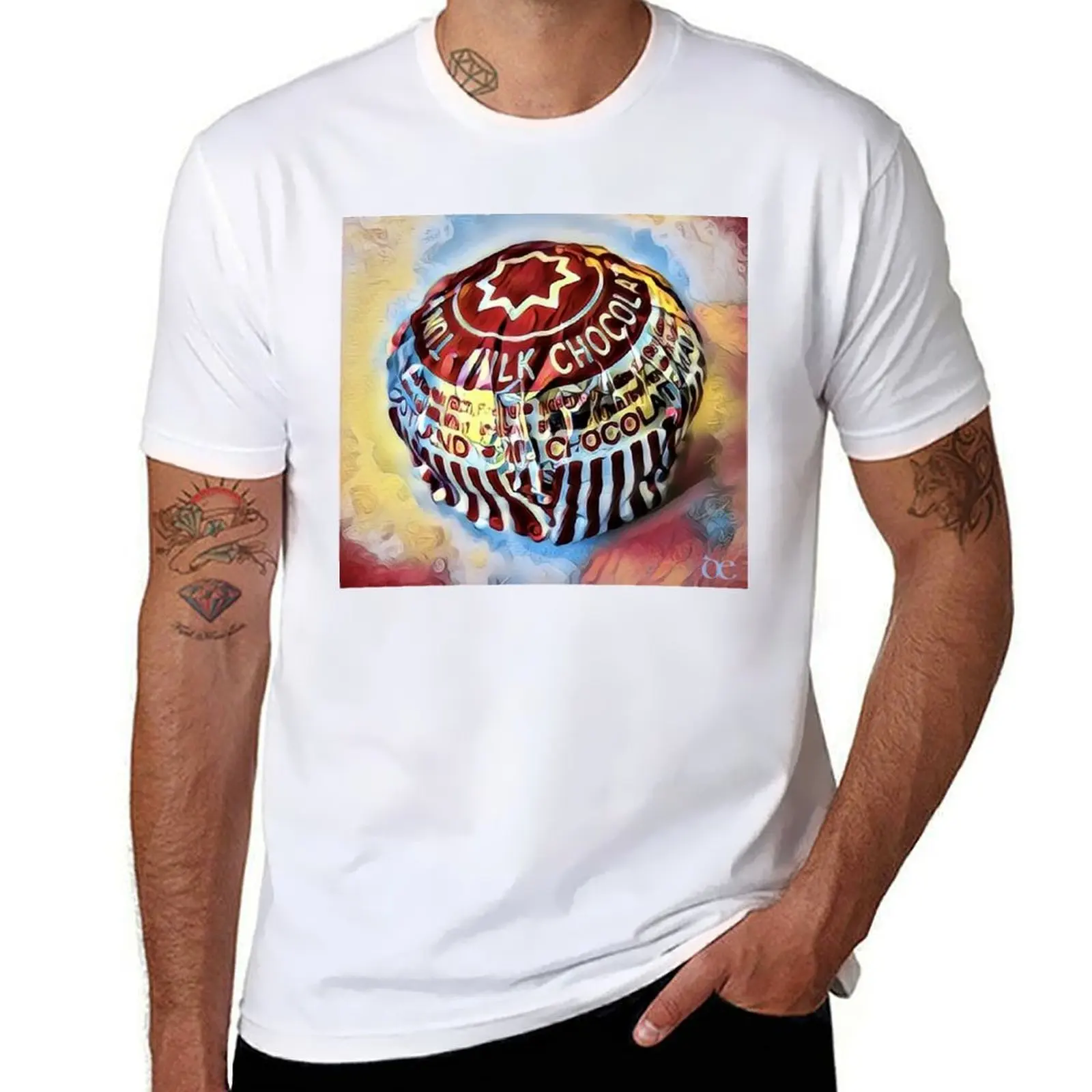 

Tea Cake contemporary Modern Artwork T-Shirt t shirts for man graphic tees t shirt personalised