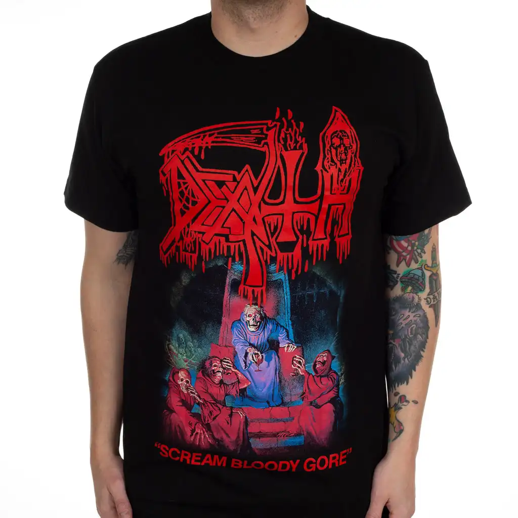 2026 DEATH Band Graphic Cotton T-shirt Unisex Summer Short Sleeve Fashion Brand Tee Luxury Casual Vintage Retro Top