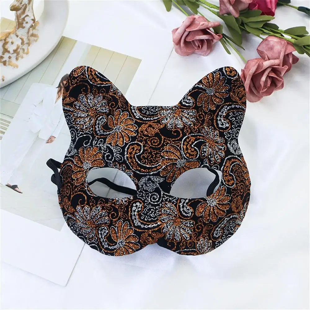 Sexy Spitze Maske Frauen Katze Cosplay liefert Tanz party Leistung Maskerade Fuchs Maske Paar Tier Gesicht Dekor Augen Zubehör