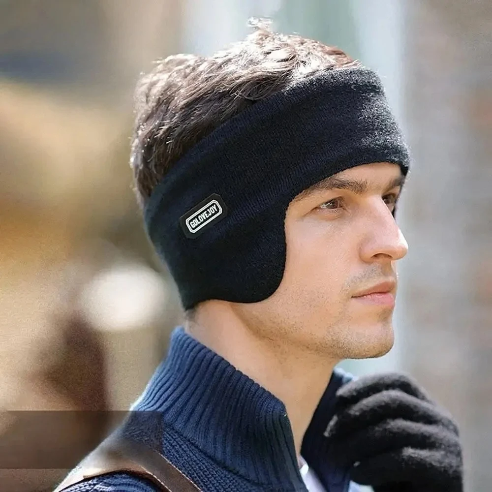 

Зимние мужские утепленные и утолщенные наушники для защиты от холода и ветра, теплые ушные муфты.